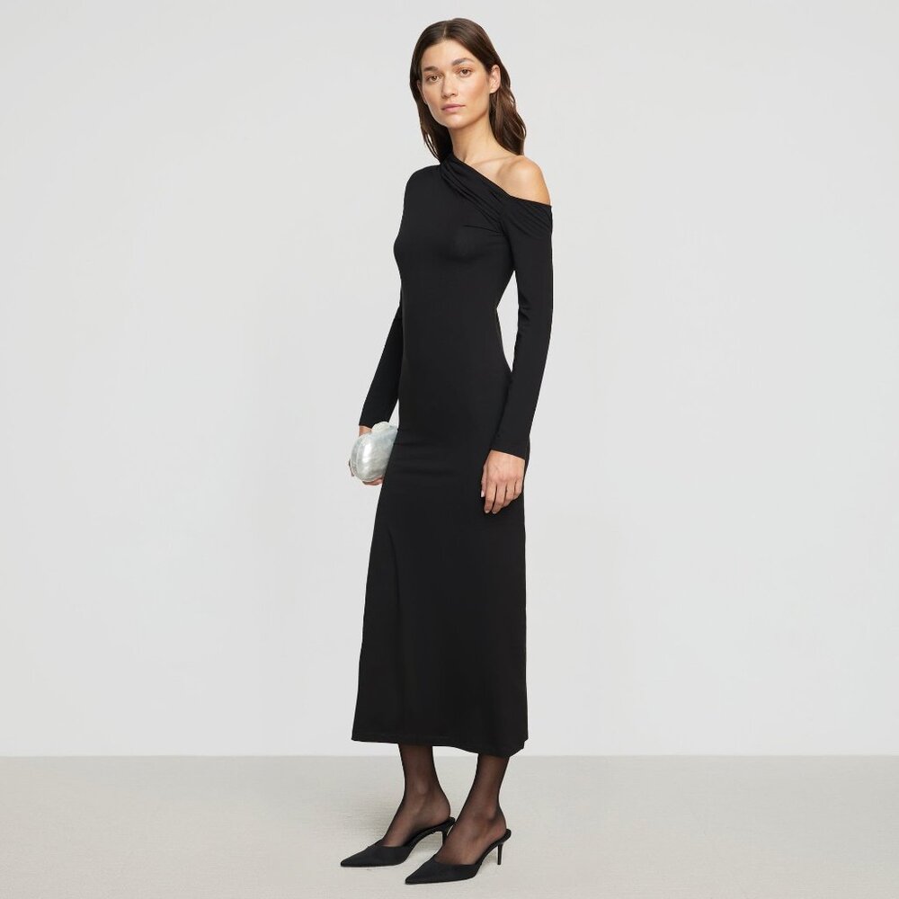 Modern Citizen Alina Off-Shoulder Jersey Dress Size MBlack / M